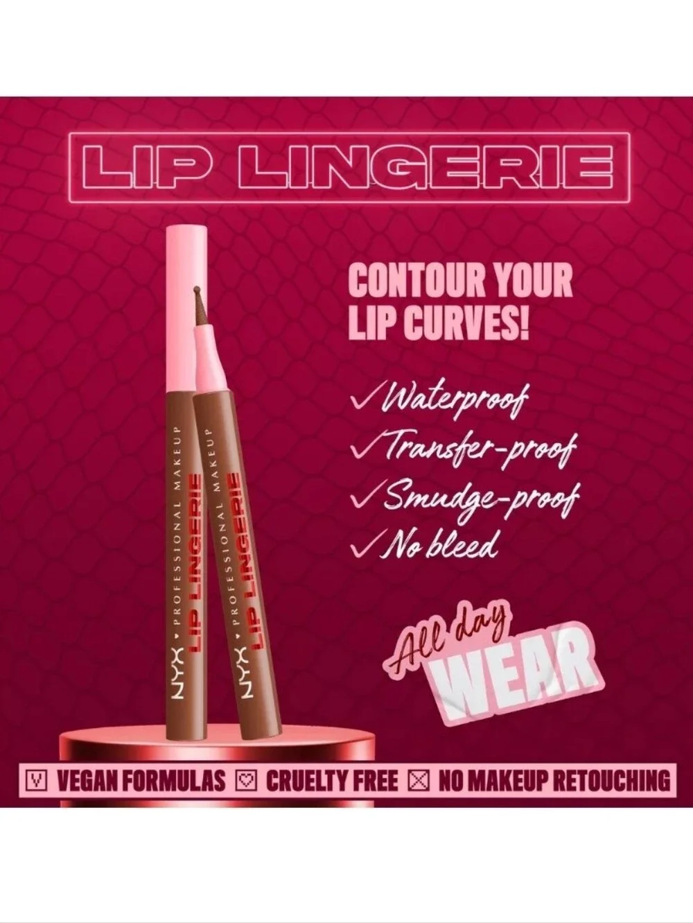 NYX Lip Lingerie XXL and Lip Lingerie Lip Liner Stain Bundle NEW!